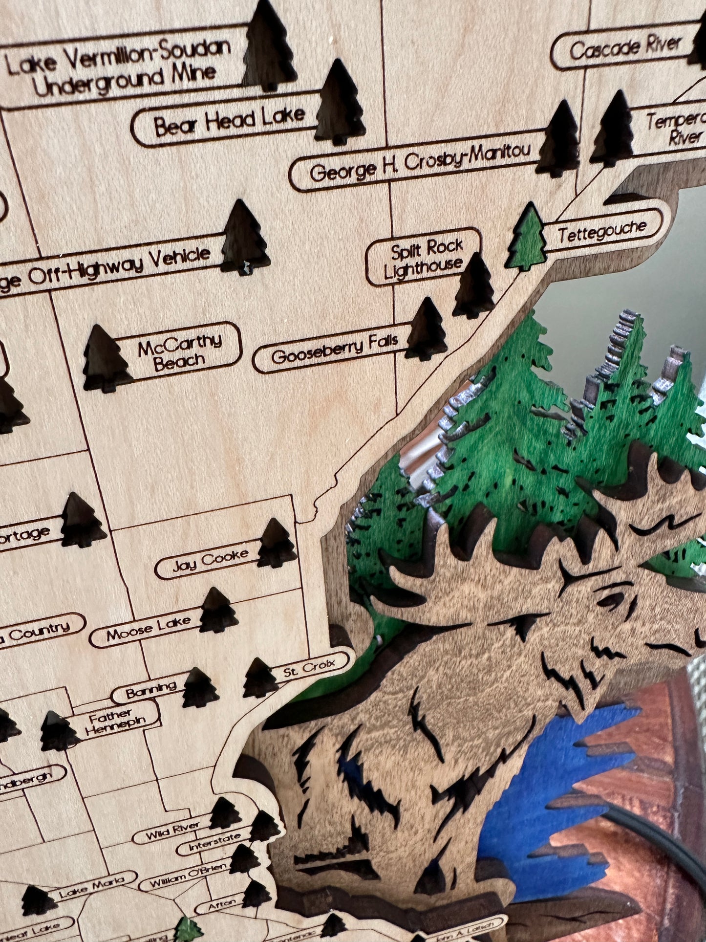 Minnesota State Park Travel Map - Moose