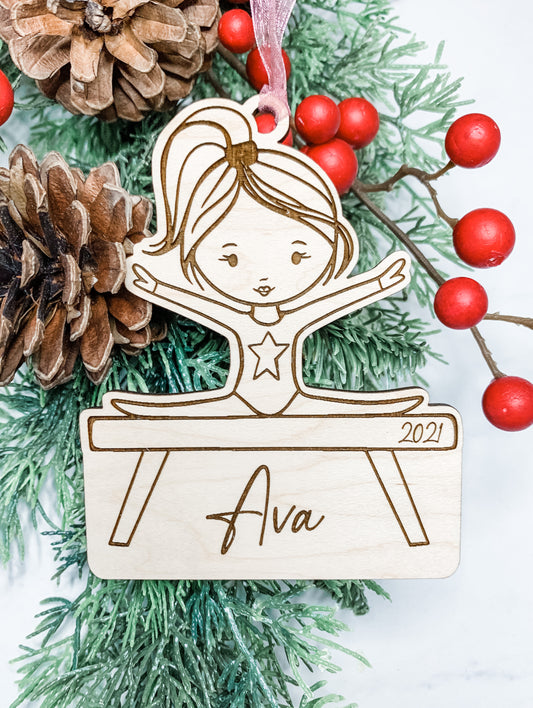 Gymnast Ornament Girl - Personalized