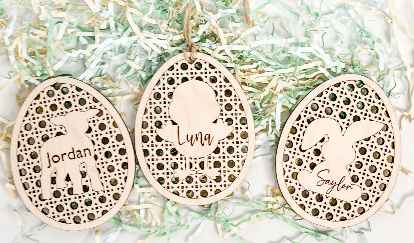 Easter Basket Tags-Rattan