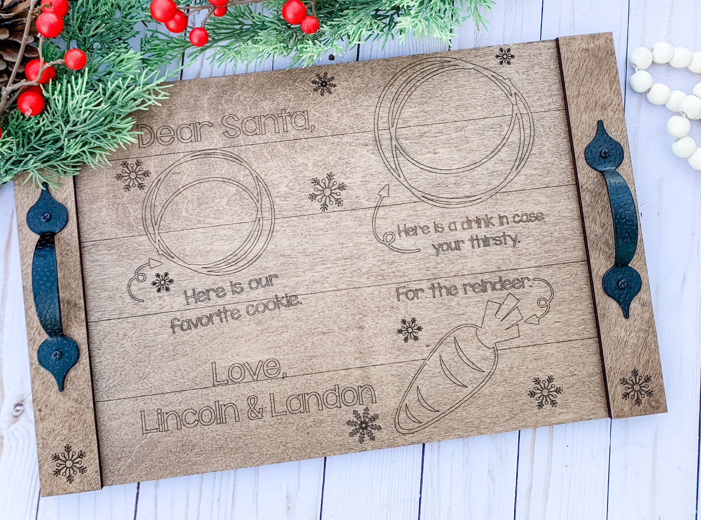 Santa Treat Trays - Personalized
