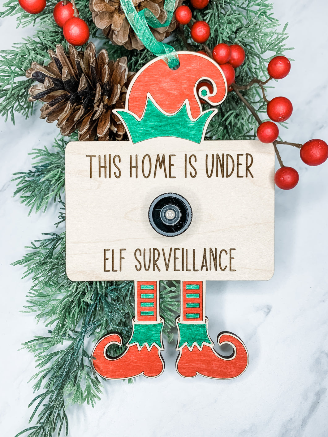 Elf Surveillance Mini Sign