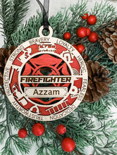 Load image into Gallery viewer, Firefighter Ornament
